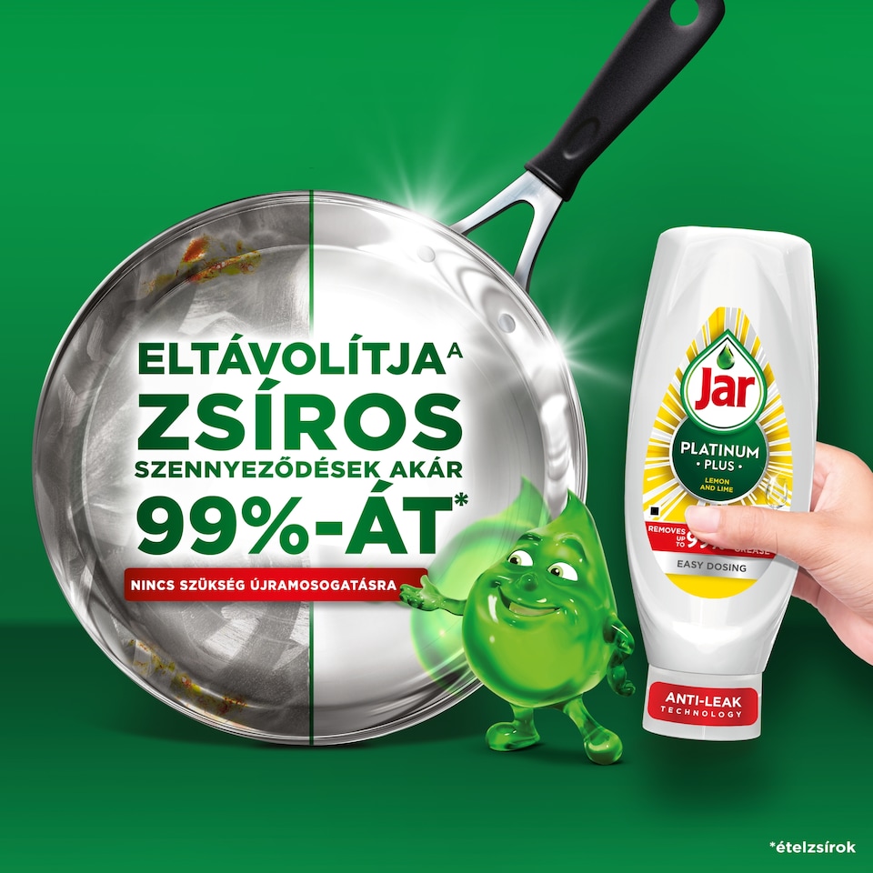 Jar Platinum Plus Mosogatószer Citrom & Lime 660ML  1. kép
