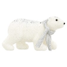 Tesco Large Tinsel Polar Bear Room Decorative