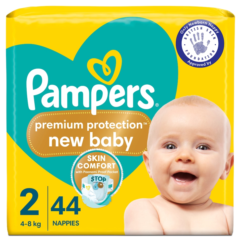 image 1 of Pampers Premium Protection New Baby Size 2 44 Nappies