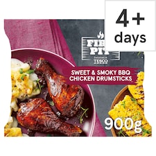 Tesco Fire Pit Sweet and Smoky BBQ Chicken Drumsticks 900g