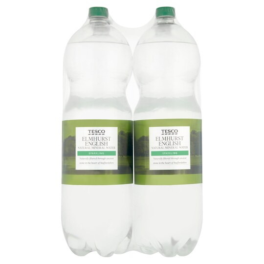 Tesco Elmhurst Natural Mineral Sparkling Water 4X2ltr Tesco Groceries