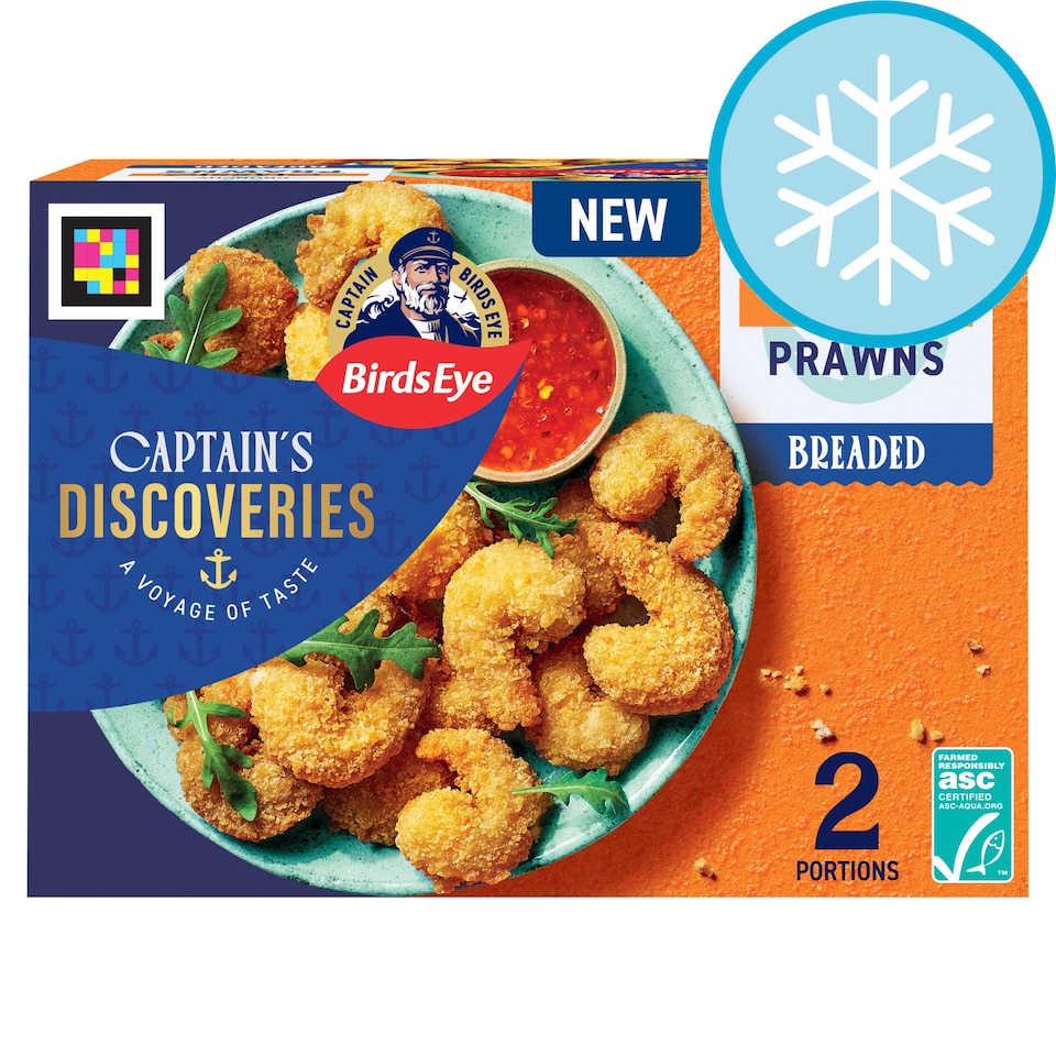 image 1 of Birds Eye Captain's Discoveries Prawns in Breaded 250g