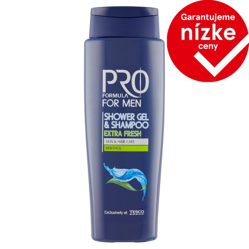 Tesco Pro Formula For Men sprchový gél a šampón Extra Fresh 400 ml