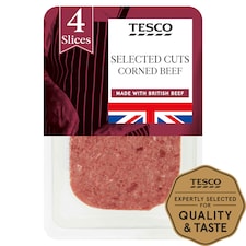 Tesco No Added Water Corned Beef 125G