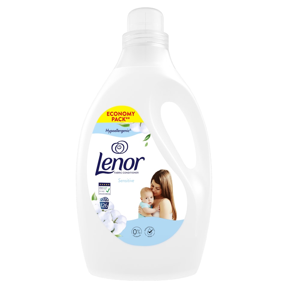 image 1 of Lenor Fabric Conditioner 126 Washes, Sensitive