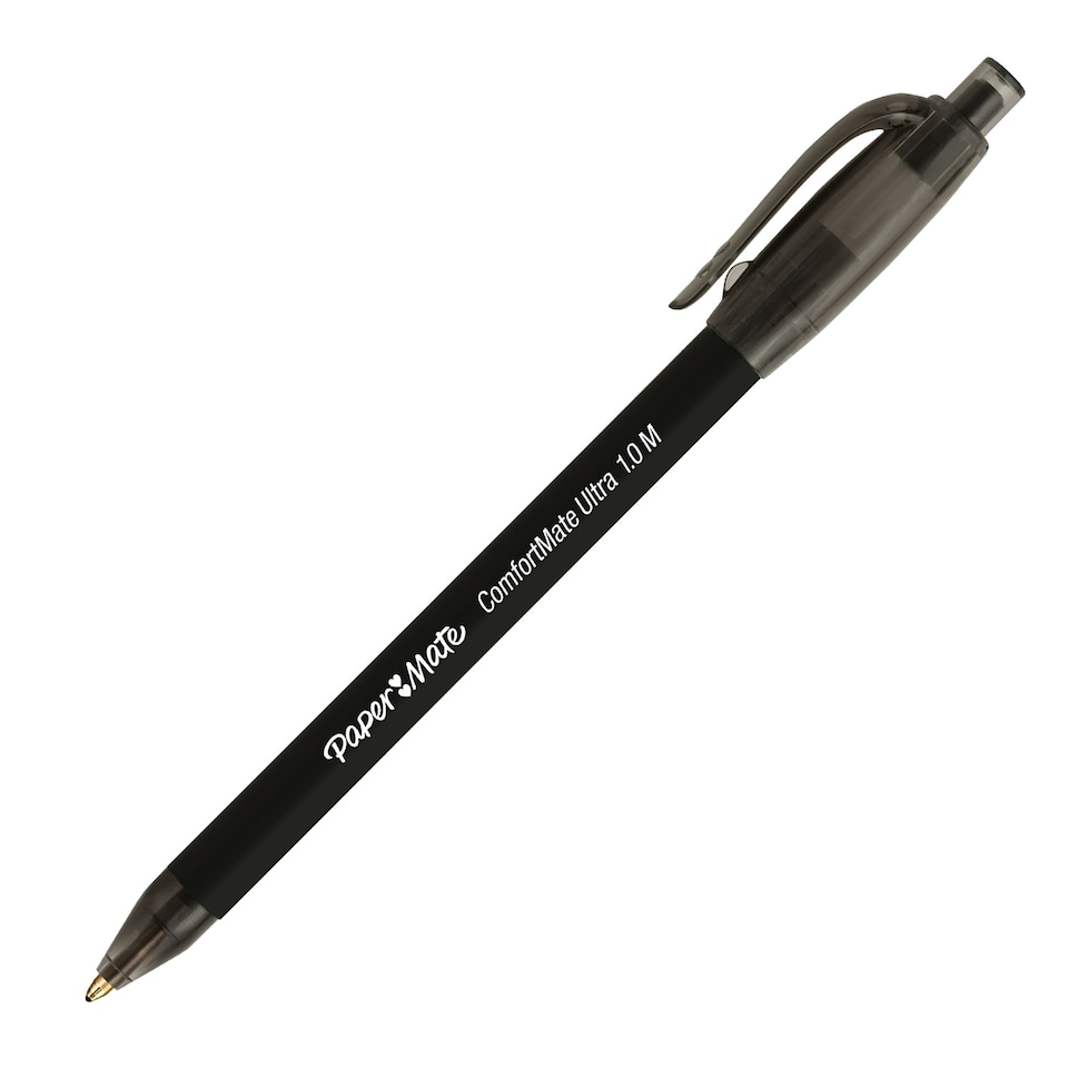 image 1 of Paper Mate ComfortMate Ultra Ballpoint Pens, Black, 4 Count