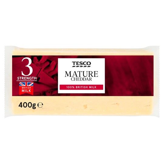 Tesco Mature Cheddar 400G Tesco Groceries