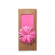 Paperchase Neon Christmas Tissue Paper & Bow Gift Wrap Set - Pink