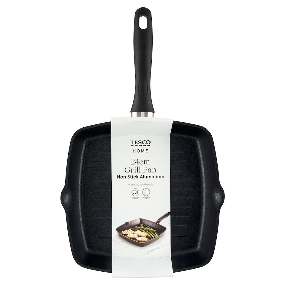Tesco Home alumínium grillserpenyő 24 cm-es