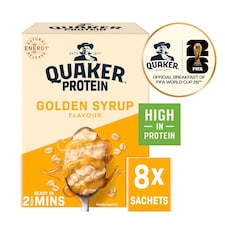 Quaker Protein Oat So Simple Golden Syrup Porridge Sachets 8x43g