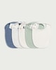 image 2 of F&F Baby 5-Pack Pure Cotton Printed Bibs in Blue