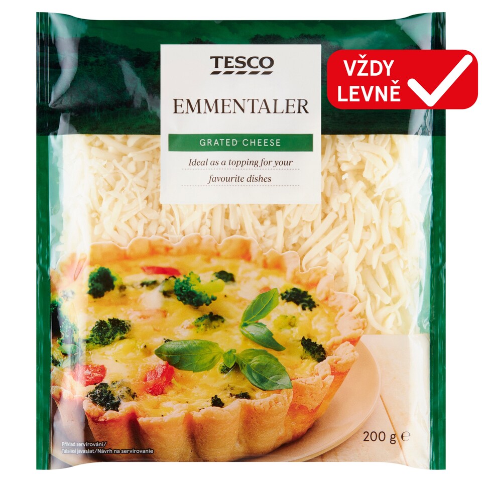 Tesco Emmentaller strouhaný 200g