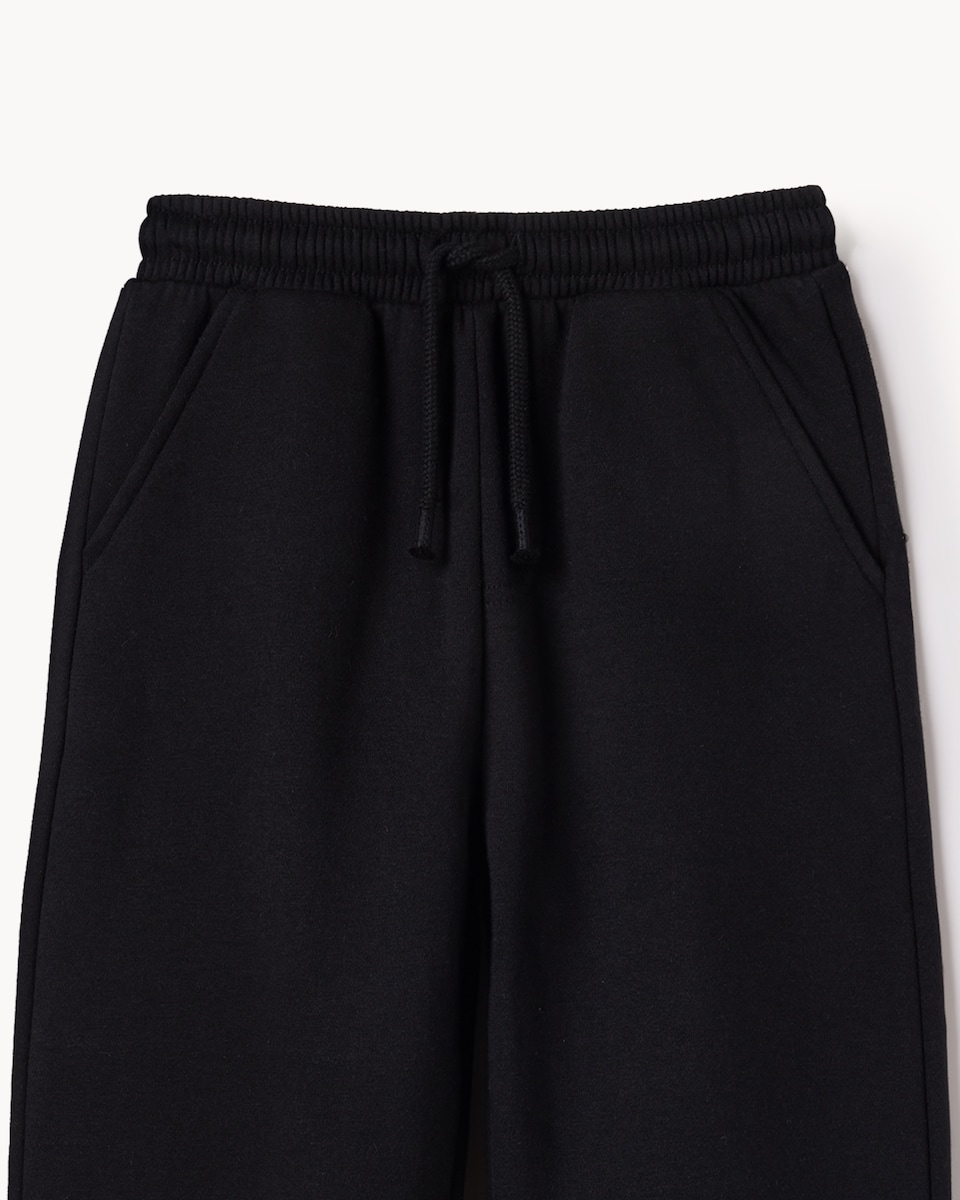 image 1 of F&F Boys 3-Pack Cotton Rich Cuffed Joggers in Black