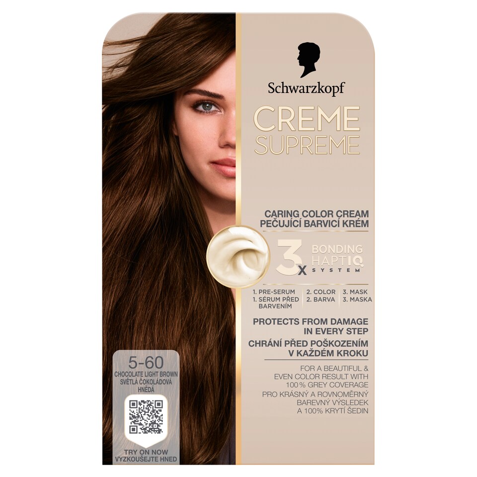 Schwarzkopf Creme Supreme tartós hajfesték 5-60 világos csokoládébarna