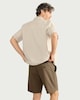 image 3 of F&F Linen Blend Shorts in Brown