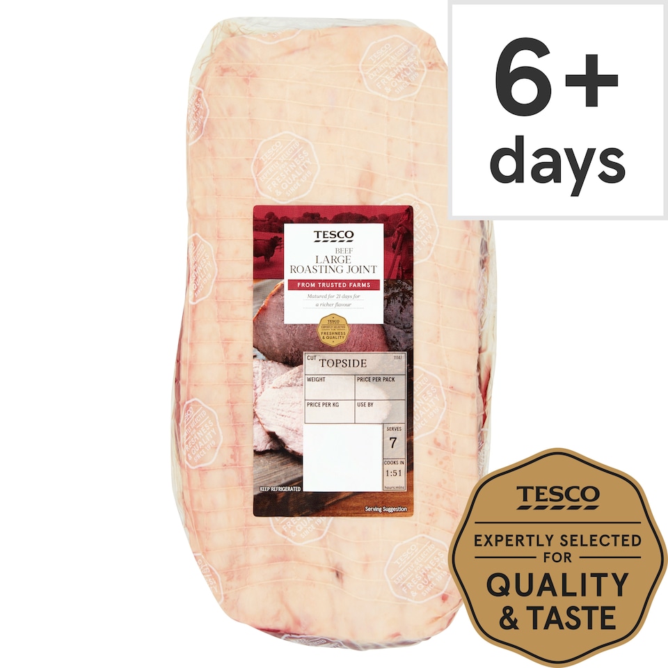Tesco Large Beef Roasting Joint With Basting Fat