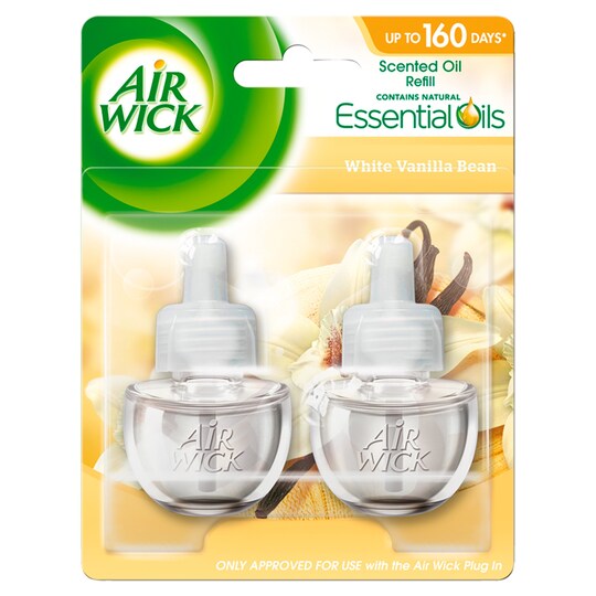 Airwick Air Freshener Plug In Refill White Vanilla 2 X 17 Ml Tesco