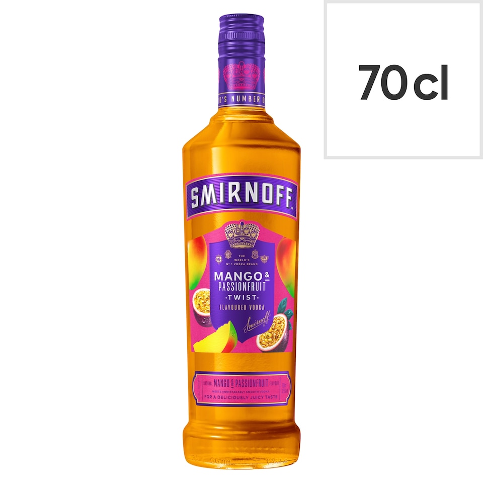 Smirnoff Mango & Passionfruit Vodka Twist Bottle 37.5% Vol 70cl