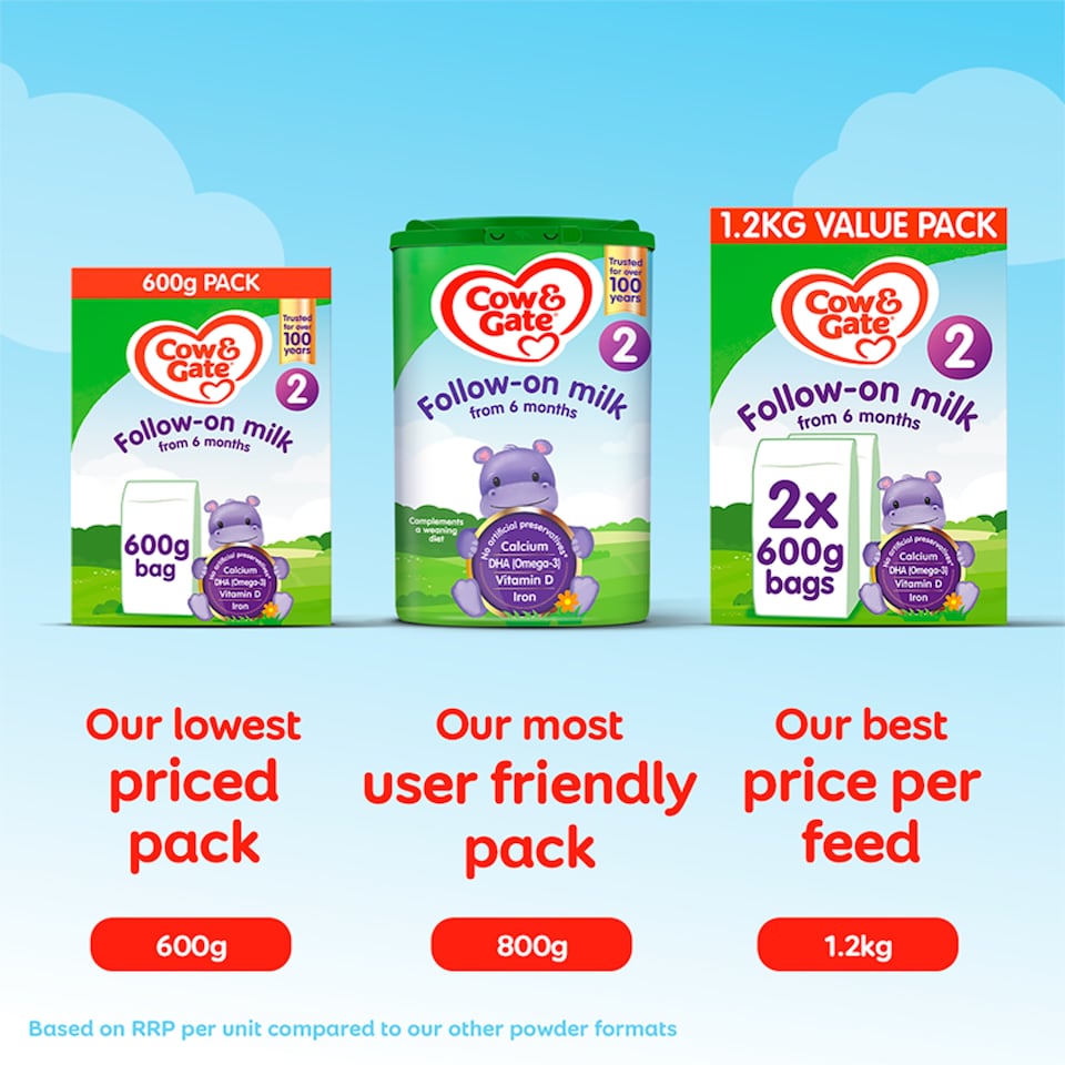 image 1 of Cow & Gate 2 Follow On Baby Milk Formula Powder 6-12 Months 800g