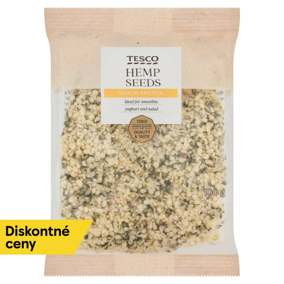 Tesco Konopné semená lúpané 100 g