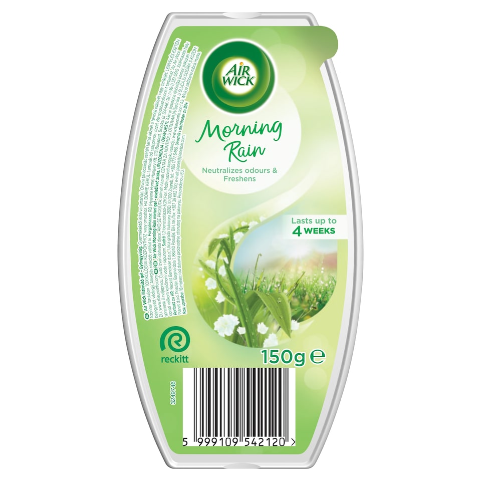 Air Wick Morning Rain Gyöngyvirág illatosító gél 150 g