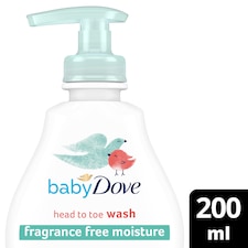 Baby Dove Sensitive Moisture Fragrance Free Head To Toe Wash 200Ml