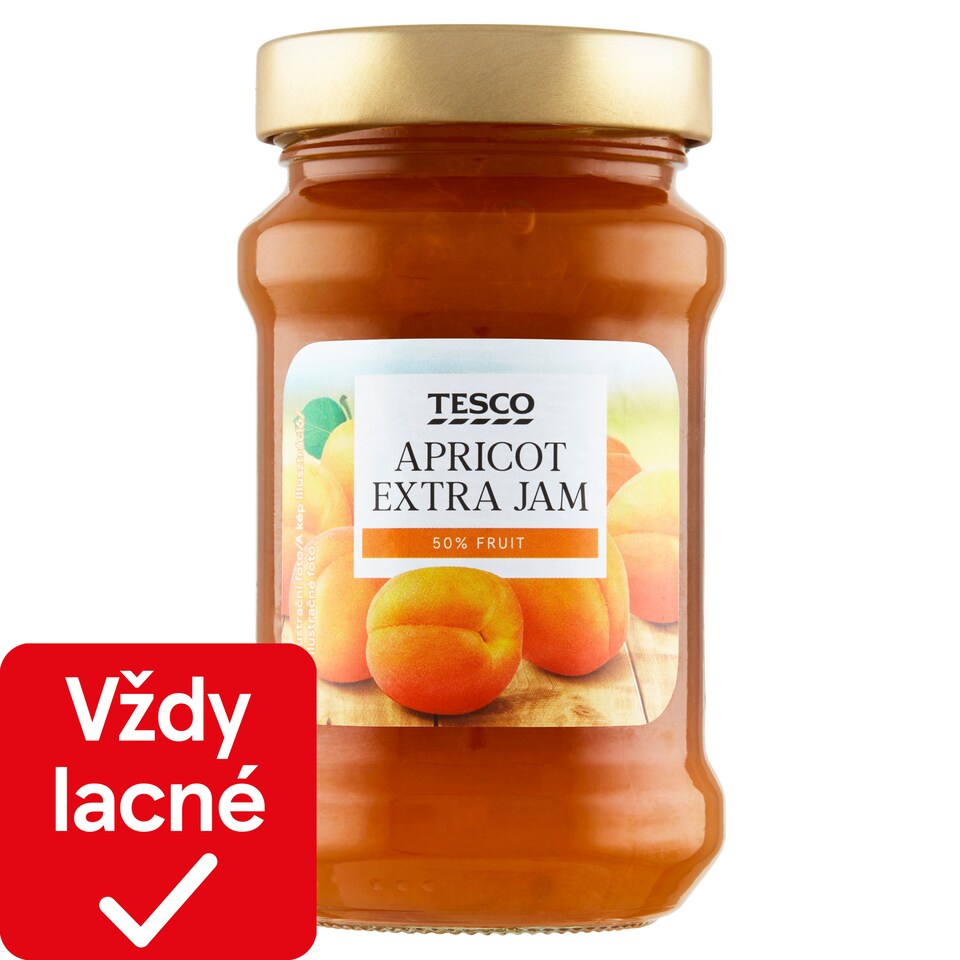 Tesco Extradžem menej sladký marhuľový 450 g