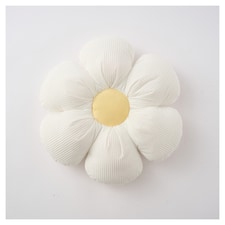 F&F Home Shaped white  Daisy Cushion