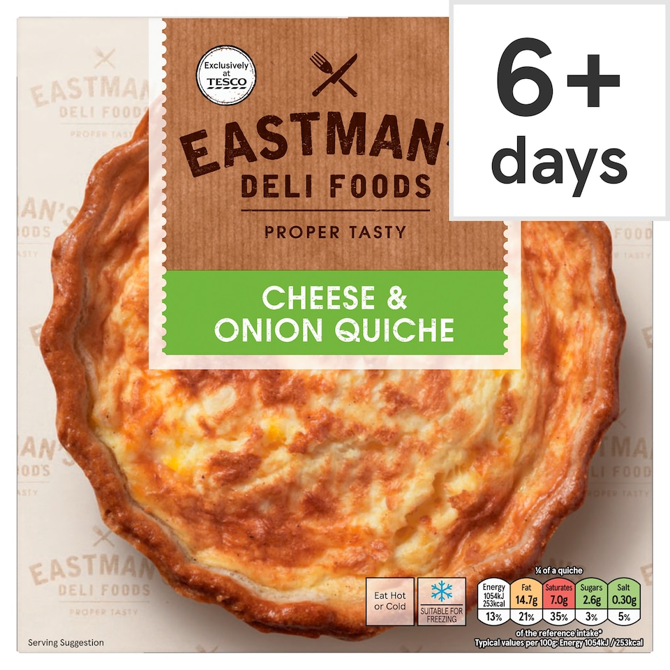 Eastmans Cheese & Onion Quiche 400G