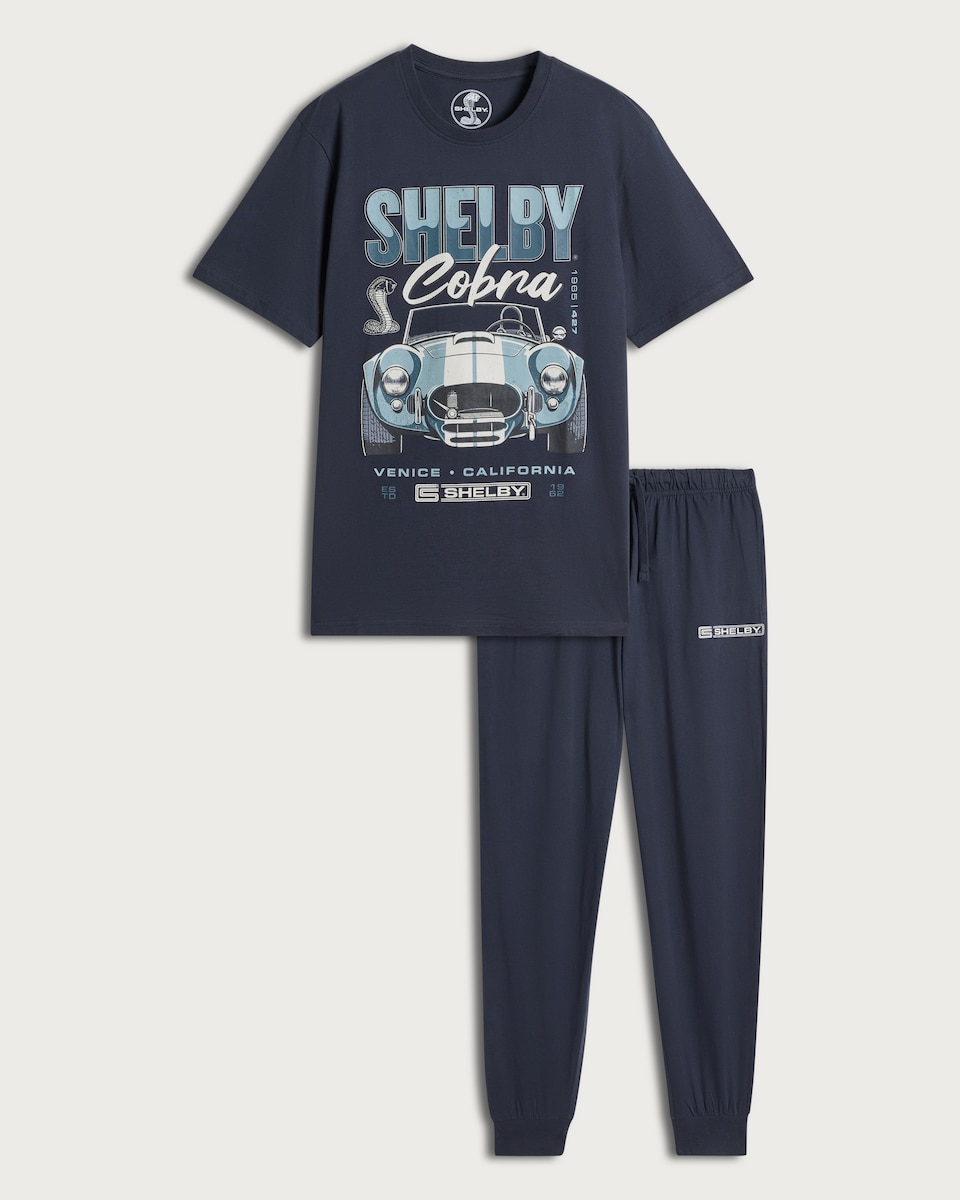 image 1 of Shelby Cobra Pure Cotton Pyjama Set in Multi