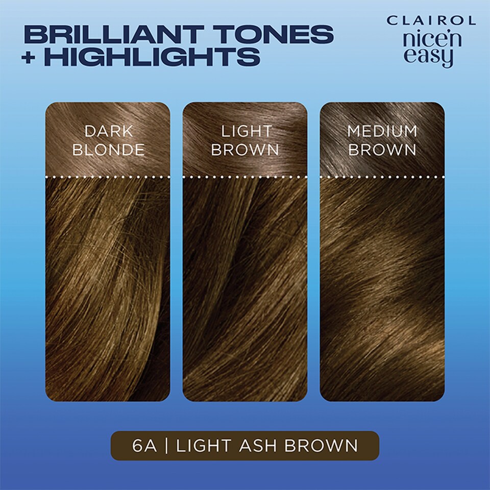 image 1 of Clairol Nice ‘N Easy Light Ash Brown 6A Hair Dye