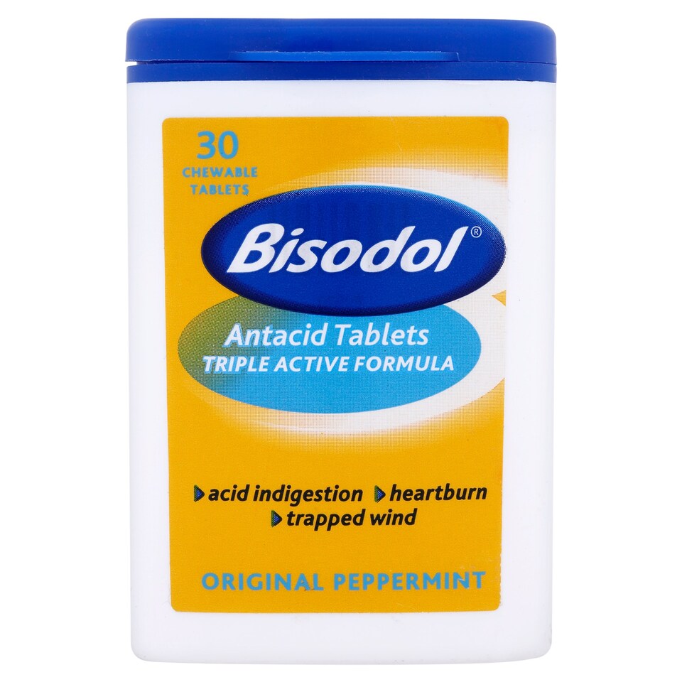 Bisodol Original Antacid Tablets 30S - Tesco Groceries