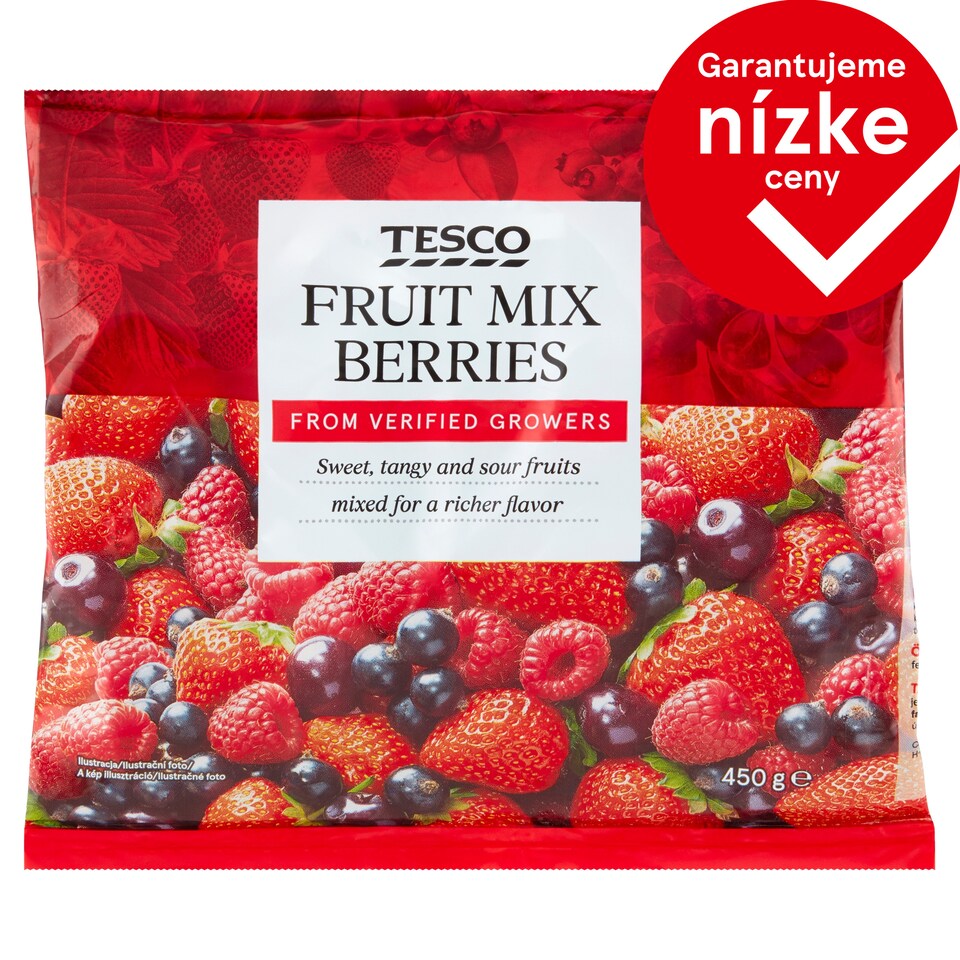 Tesco Zmes drobného ovocia 450 g
