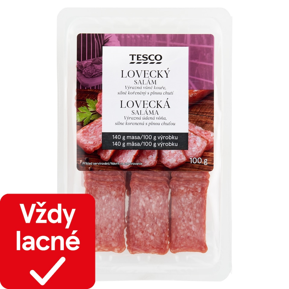 Tesco Lovecká saláma 100 g