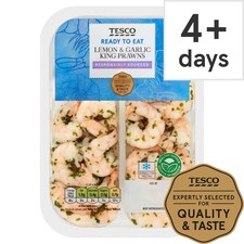 Tesco Lemon & Garlic King Prawns 150G