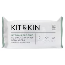 Kit And Kin Baby Wipes 60Pk Hypo Allergenic