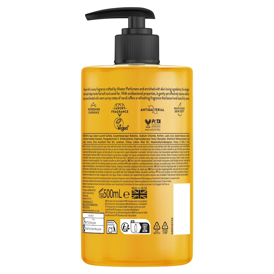 image 1 of Imperial Leather Handwash Mandarin & Neoli 500Ml