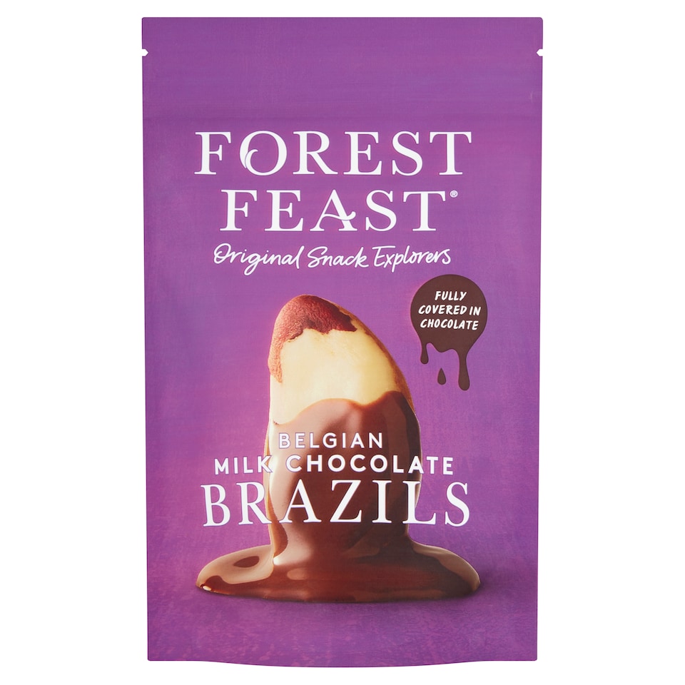 Forest Feast Belgian Milk Chocolate Brazils 120G