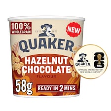 Quaker Hazelnut Chocolate Porridge Pot 58g