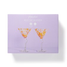 Paperchase Set of 2 Confetti Martini Glasses 
