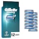 Gillette Mach3 Férfi Borotvabetétek, 12 Gillette 3 Pengés Borotvabetétek  1. kép