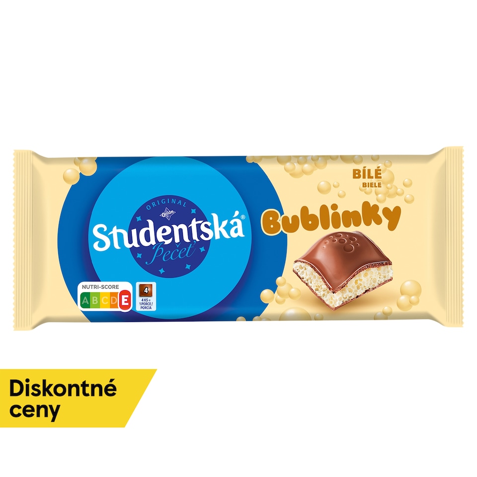 Študentská pečať Bubbles Milk and White Bubbles 90 g