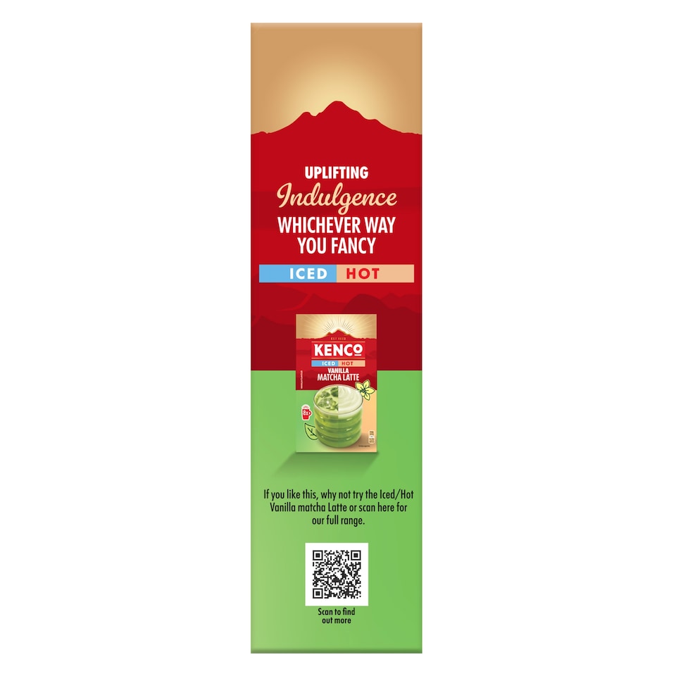 image 1 of Kenco Iced or Hot Strawberry Macha Latte 8 pack 145.6G