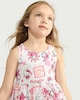 image 2 of Hello Kitty and Friends Pure Cotton Sleeveless Dress in Multi White