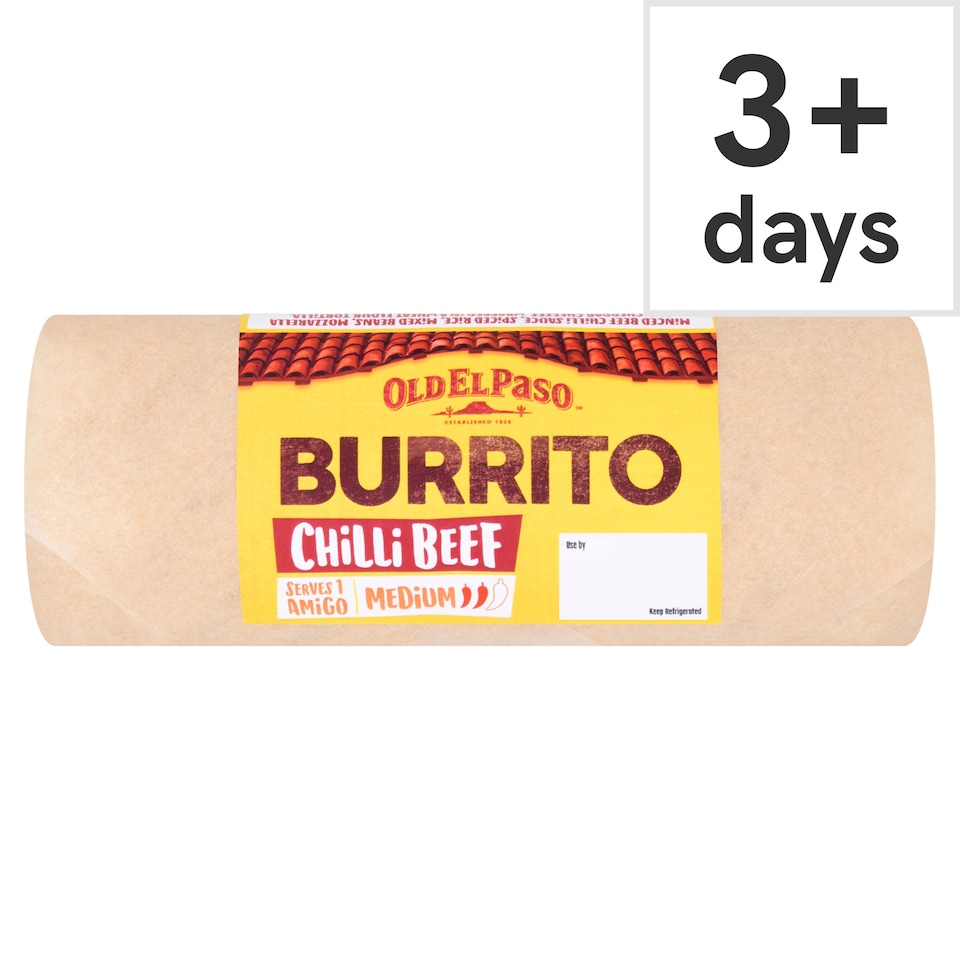 image 1 of Old El Paso Chilli Beef Burrito 400g