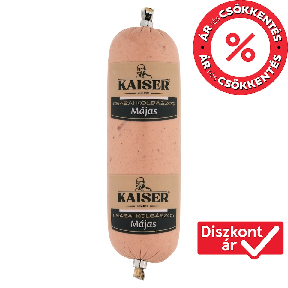Kaiser csabai kolbászos májas 200 g  1. kép