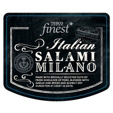 Tesco Finest Salami Milano 80G