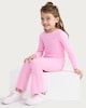 image 1 of F&F Girls 2-Pack Cotton Rich Ribbed Long Sleeved Tops in Multi Pink