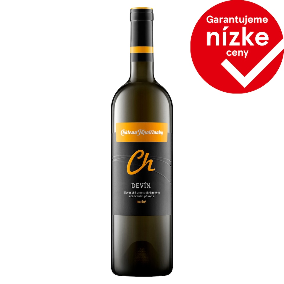 Château Topoľčianky Devín slovenské akostné odrodové víno CH.O.P. suché biele 0,75 l