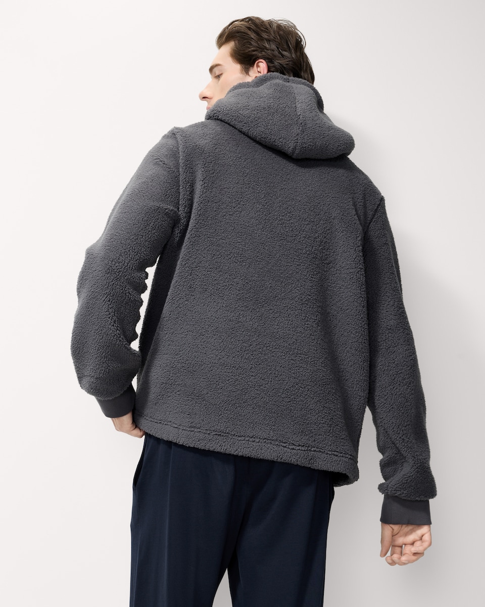 image 1 of F&F Fleece Pyjama Hoodie in Grey